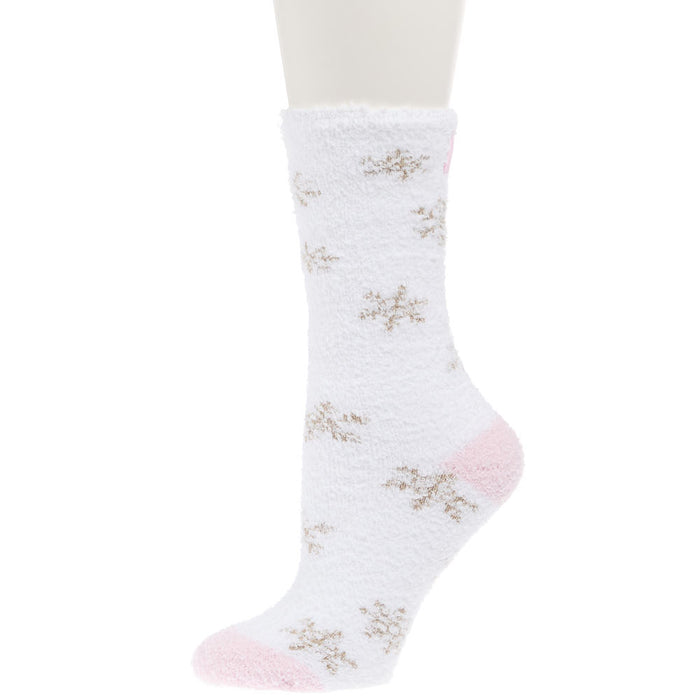 Crescent Sock Comapny White Winter Shimmer Crew Socks
