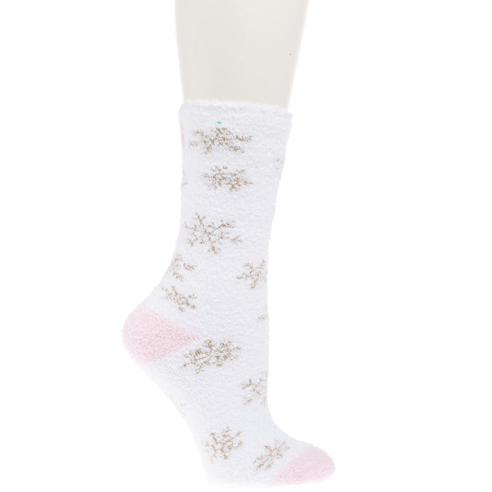 Crescent Sock Comapny White Winter Shimmer Crew Socks