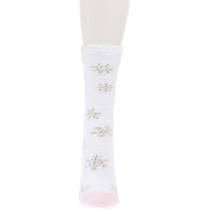 Crescent Sock Comapny White Winter Shimmer Crew Socks