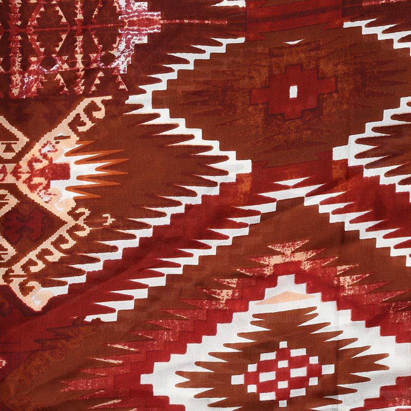 Wyoming Traders Men's Aztec Brown and White Wild Rag Scarf