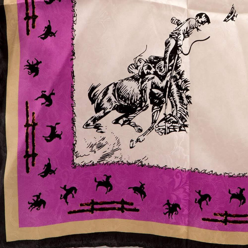 Wyoming Traders Ladies Ivory Fences Wild Rag