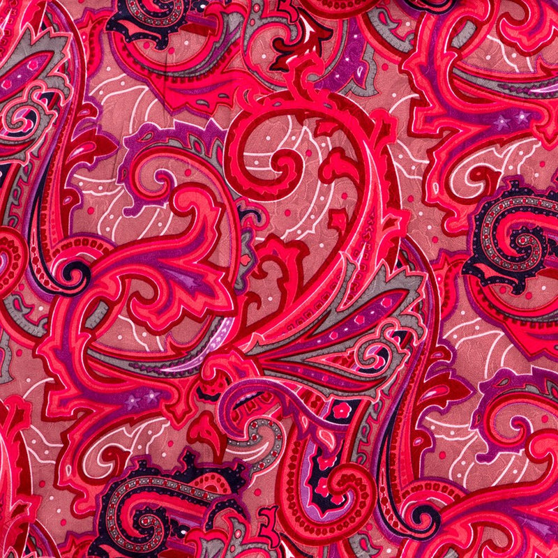 Wyoming Traders Ladies Paisley Fruit Punch/Pink Plum Wildrag