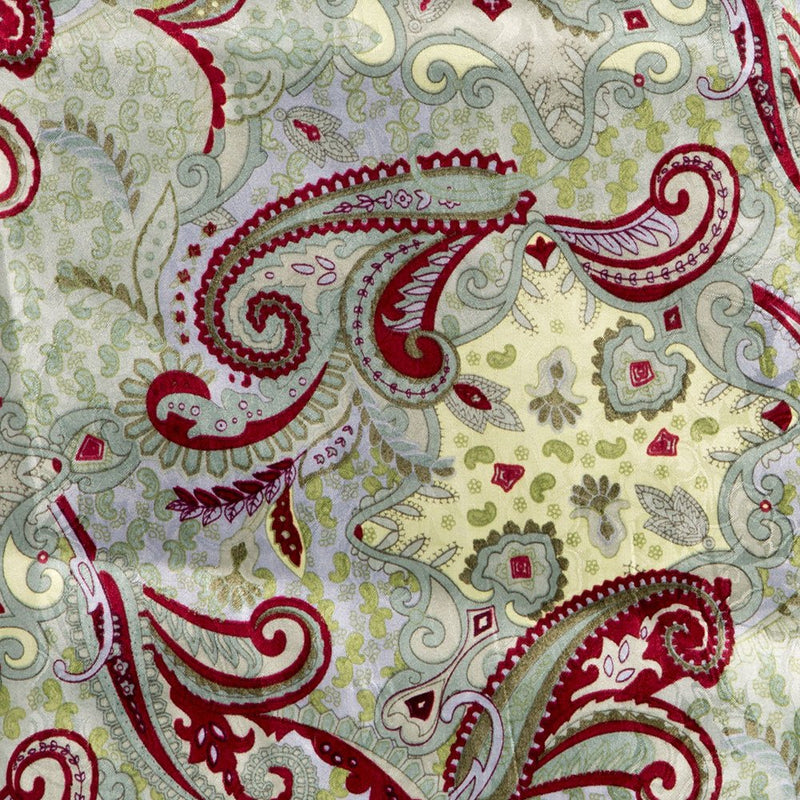 Wyoming Traders Ladies Paisley Mint Madness/Maroon Sage Wild Rag