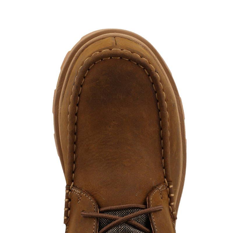 Twisted X Women`s UltraLite Distressed Saddle 6In Lace Up Nano Toe Work Boot