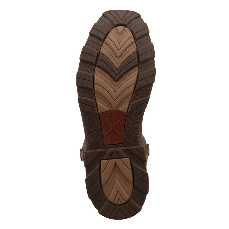 Twisted X Women`s Brown 11In Ultralite Top Nano Square Toe Work Boot