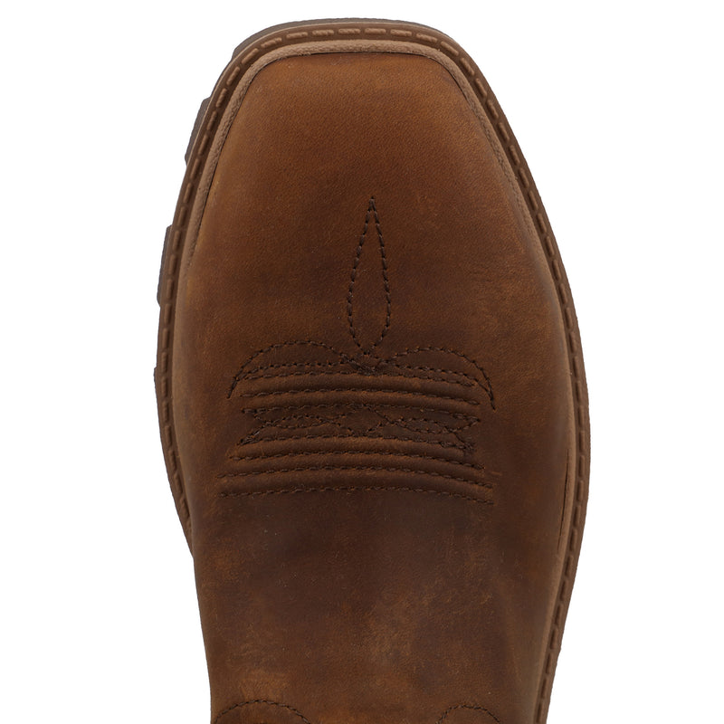 Twisted X Women`s Brown 11In Ultralite Top Nano Square Toe Work Boot
