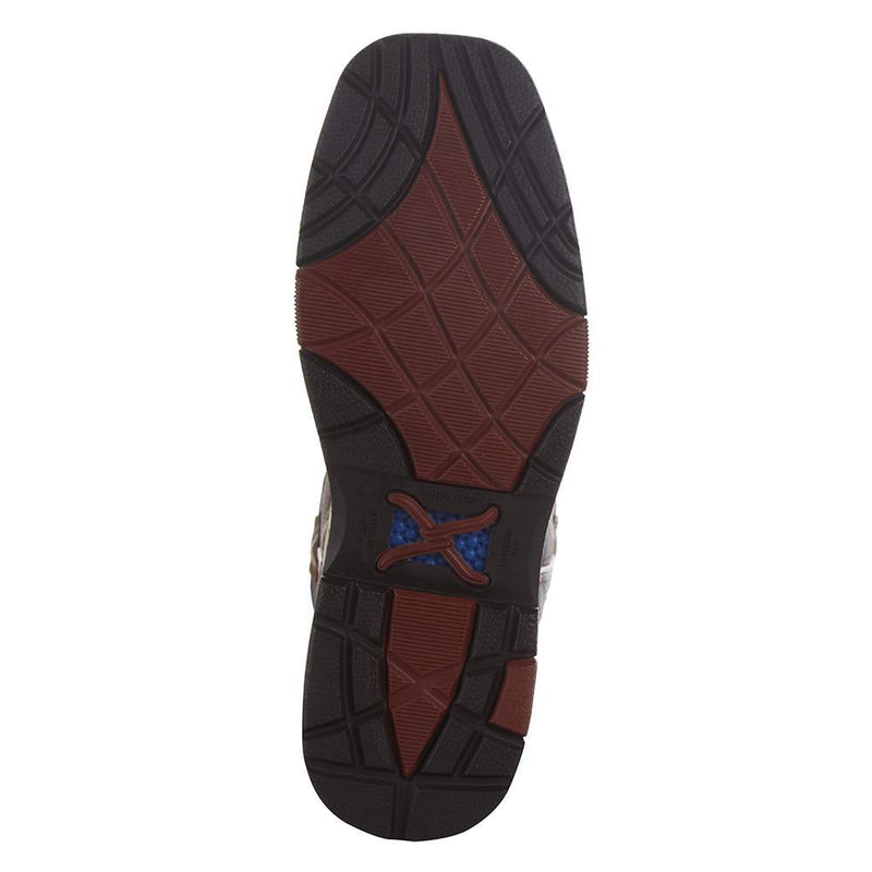 Twisted X Womens Brown 11in Navy Alloy Toe Work Boot