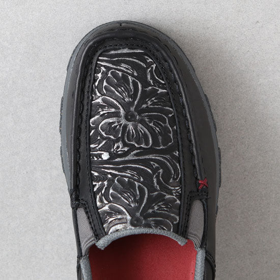 Twisted X Women`s Cell Stretch Black Slip On Driving Moc