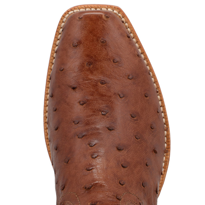 Twisted X Women's Reserve Chestnut Full Quill Ostrich Vamp 13in White Top Cowboy Boot