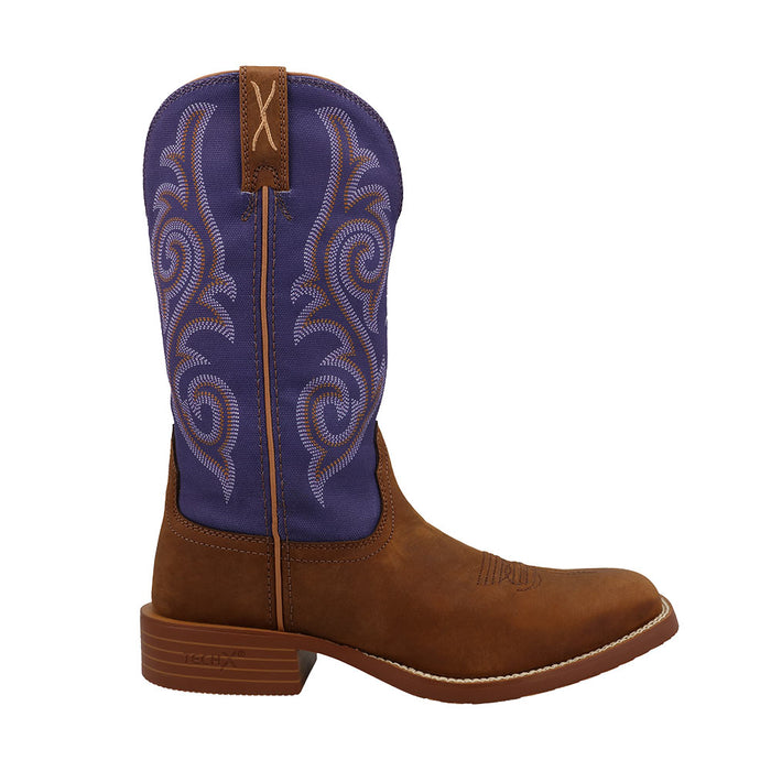 Twisted X Women's TechDistressed Saddle 11in Irish Shaft Boot