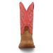 Twisted X Women`s Distressed Saddle 11In Top Salmon Boot