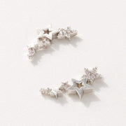 La Joul Wyatt Silver Star Cluster Stud Earring