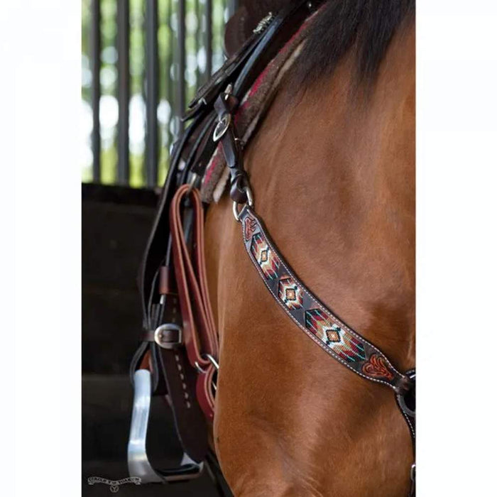 Circle Y Saddlery Beaded Southwest Breast Collar