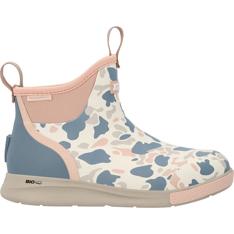 Xtratuf Women's Ivory Duck Camo 6in Ankle Deck Boot Sport