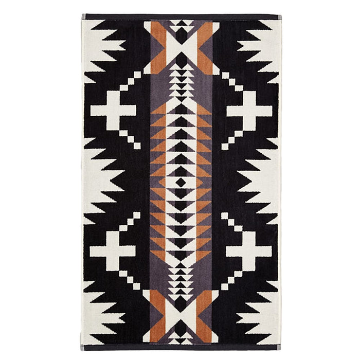 Pendleton Woolen Mills Inc. Jacquard Spider Rock Black/White Hand Towel