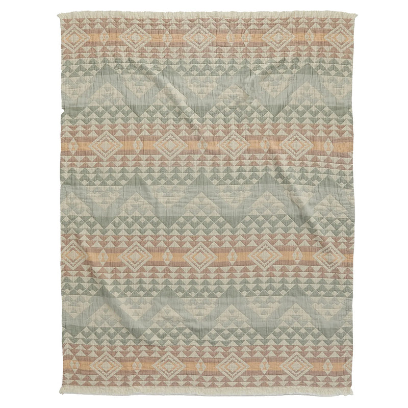 Pendleton Woolen Mills Inc. Blue Ridge Fringed Cotton Throw