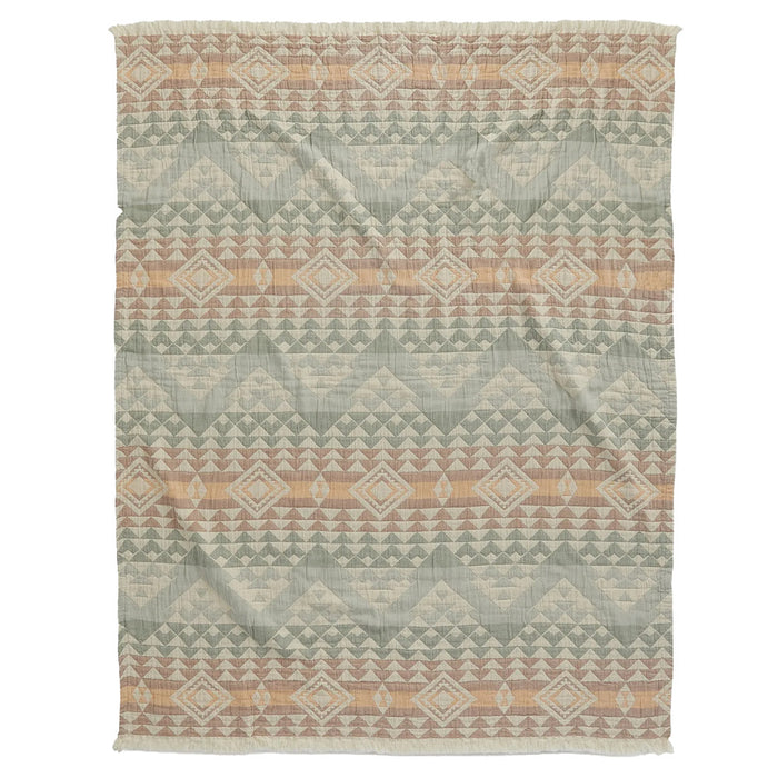 Pendleton Woolen Mills Inc. Blue Ridge Fringed Cotton Throw
