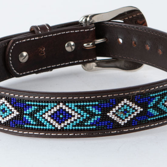 Western Fashion Boy's Floral Tooled Beaded Belt