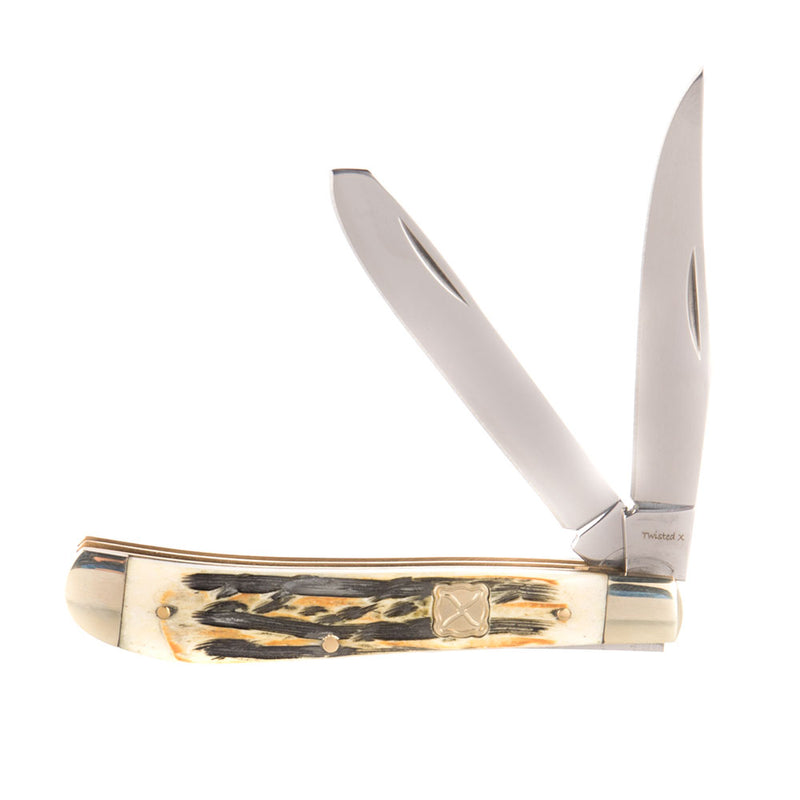 Western Fashion Twisted X Natural Bone Mini Trapper Knife