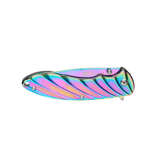 Western Fashion Twisted X Full Rainbow Clip Knife XK315