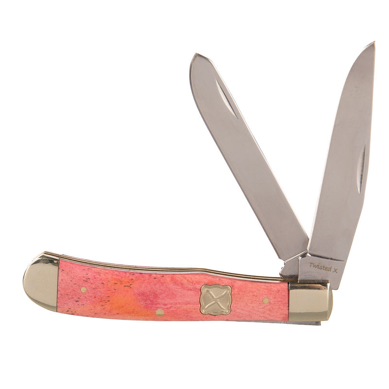Western Fashion Twisted X Pink Trapper Knife