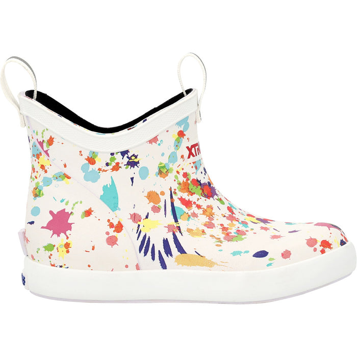 Xtratuf Kid`s Paint Splatter Ankle Deck Boot