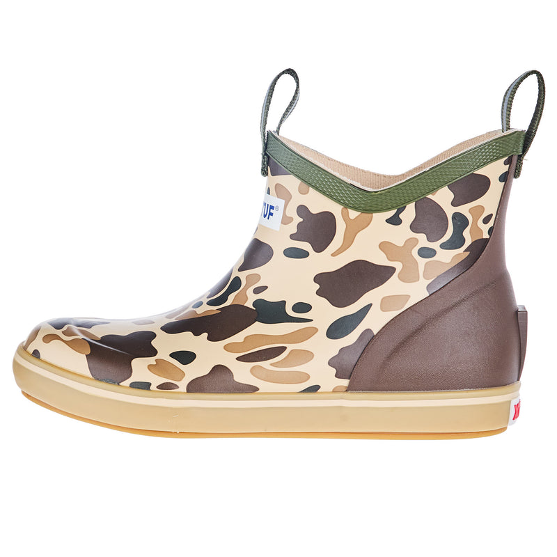 Xtratuf Kids Duck Camo and Beige Ankle Deck Boot