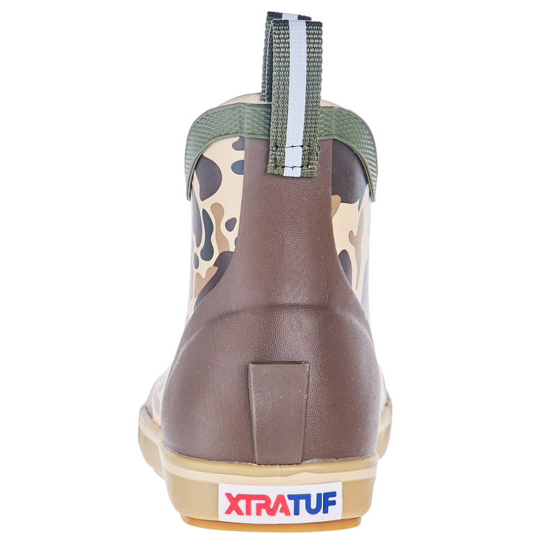 Xtratuf Kids Duck Camo and Beige Ankle Deck Boot