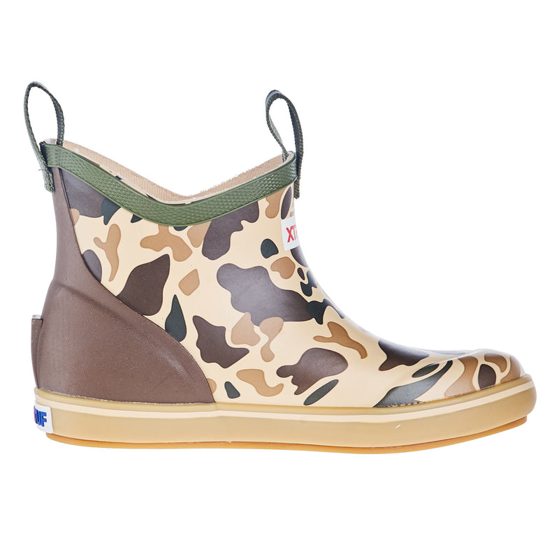 Xtratuf Kids Duck Camo and Beige Ankle Deck Boot