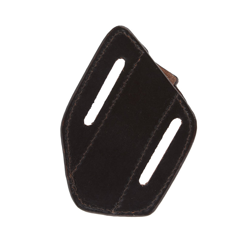 Western Fashion Circle SH Cutlery Trapper Knife Sheath Light Tan Basket Stamp