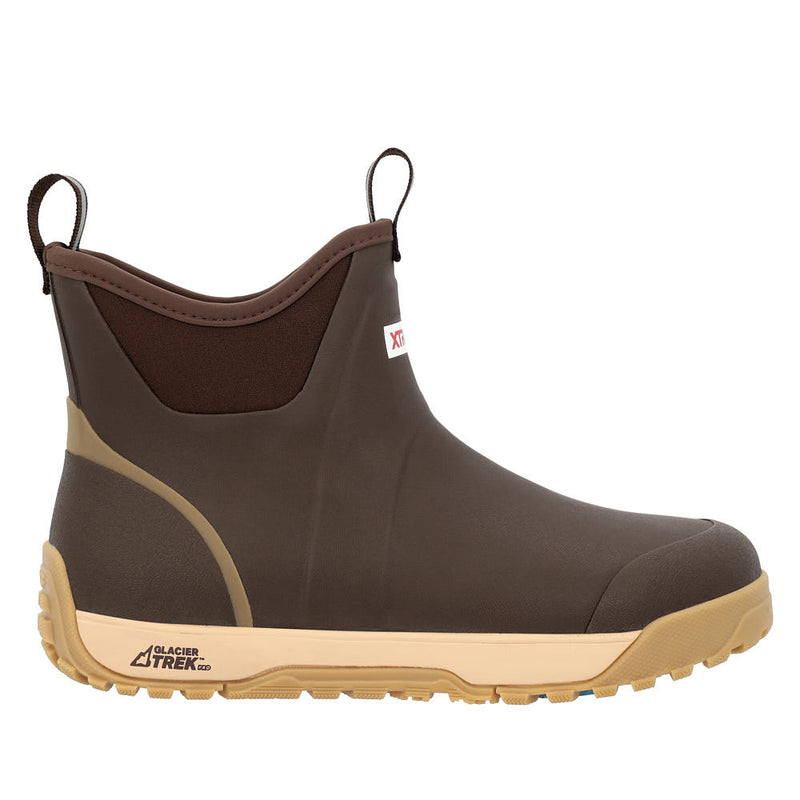 Xtratuf Men's Dark Brown Ice Fleece Lined Ankle Deck Boot