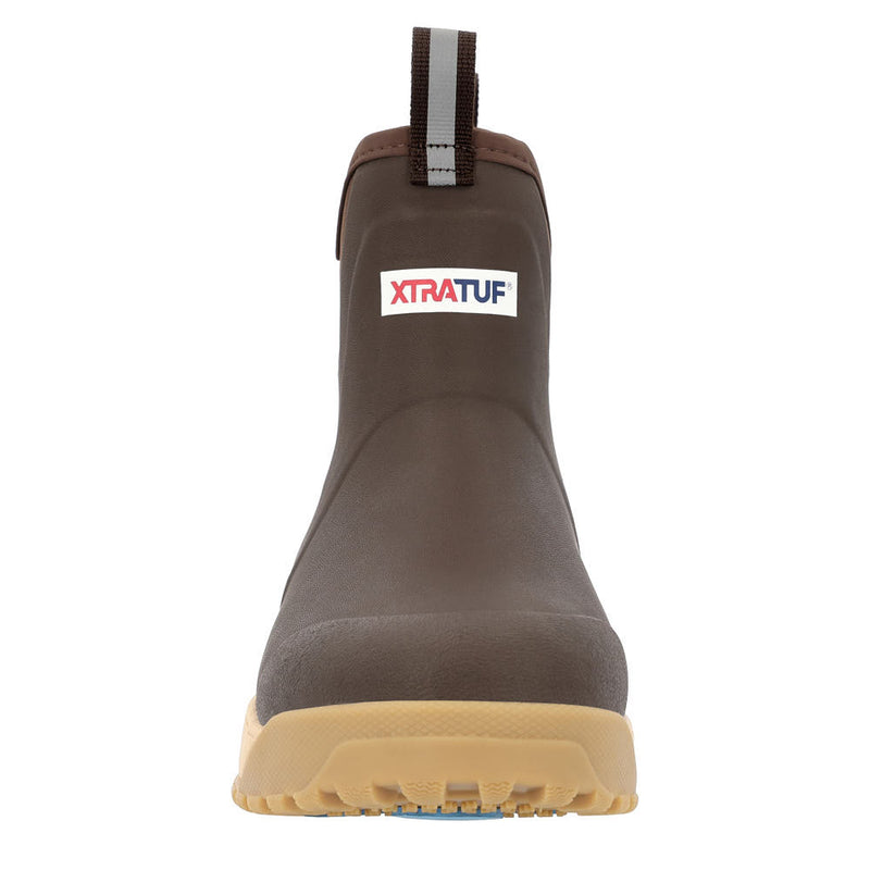 Xtratuf Men's Dark Brown Ice Fleece Lined Ankle Deck Boot