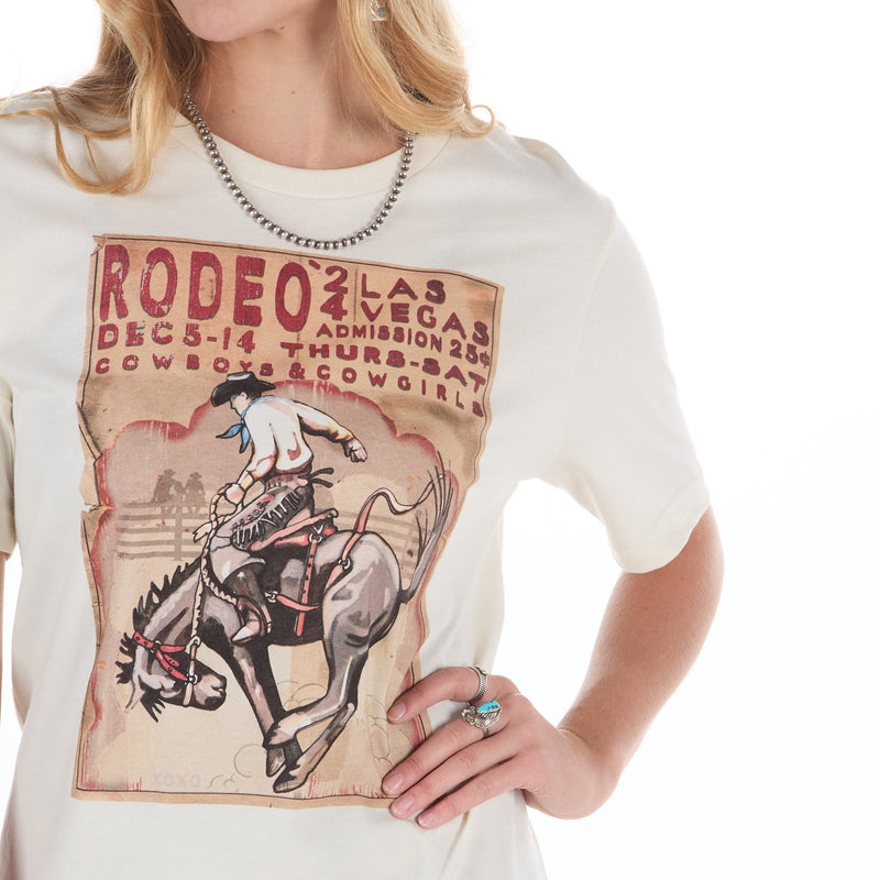 Xoxoart & Co Women's Rodeo Poster Natural Top