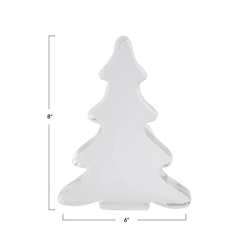 Creative Co-Op Clear Recycled Glass Tree