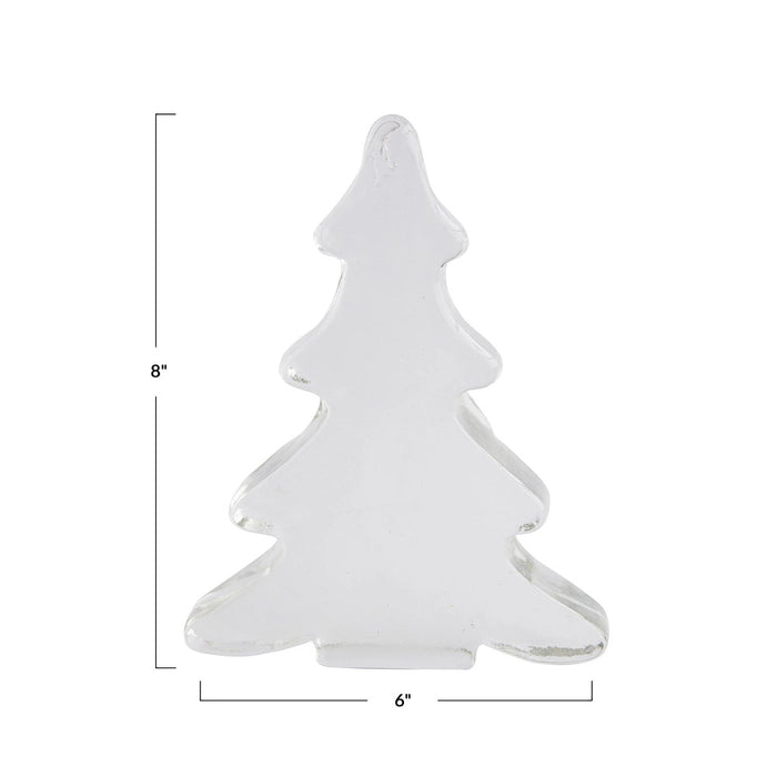 Creative Co-Op Clear Recycled Glass Tree