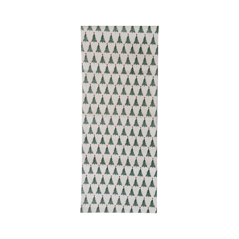 Creative Co-Op Tree Print Table Runner
