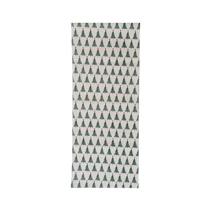 Creative Co-Op Tree Print Table Runner