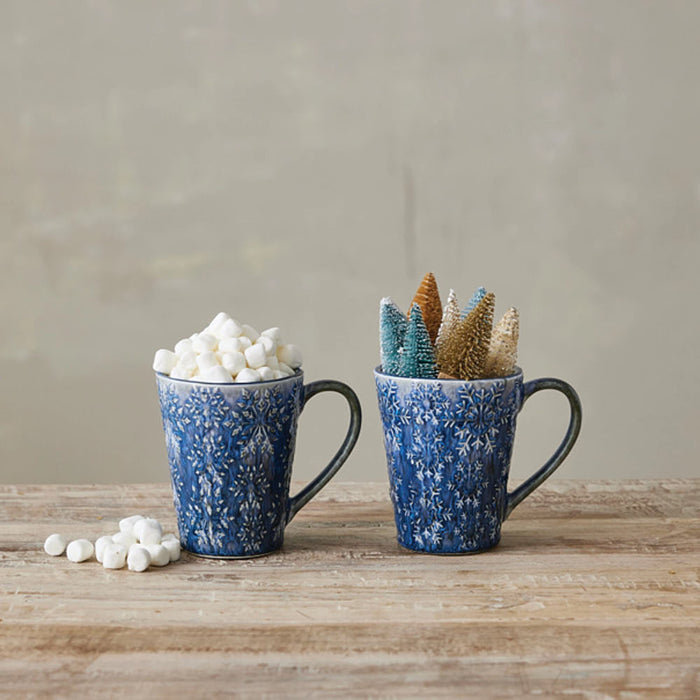 Creative Co-Op Assorted Snowflake Mug