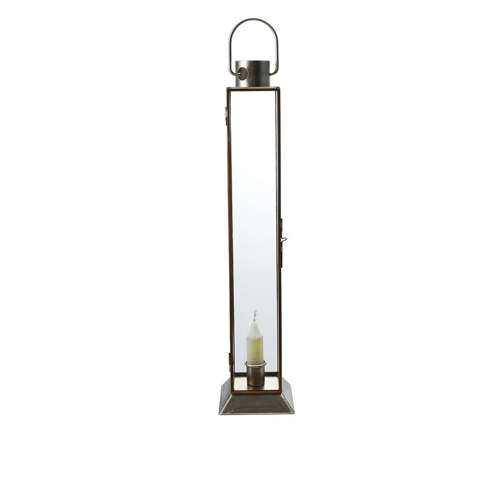 Creative Co-Op Metal & Glass Lantern Taper Holder