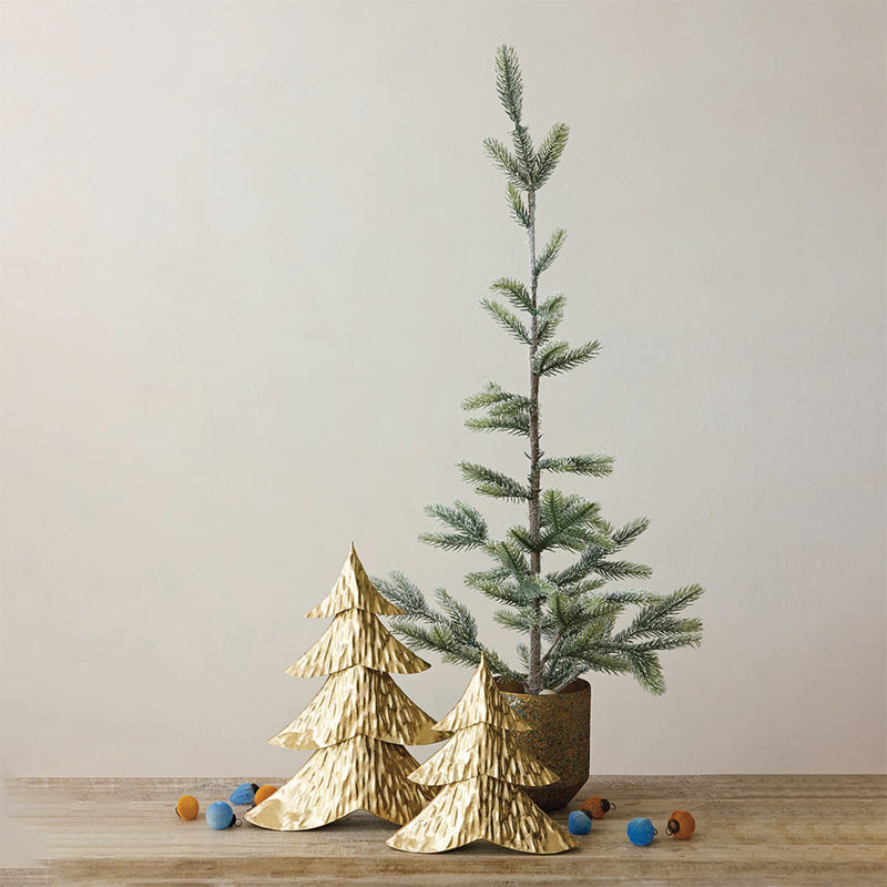 Creative Co-Op Hammered Gold Finish Large Metal Tree