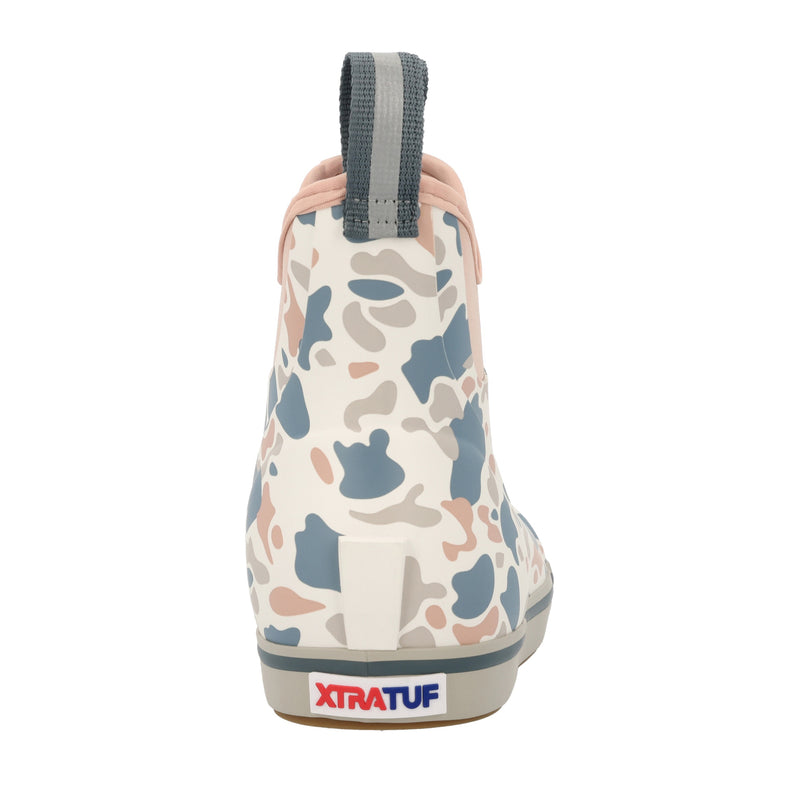 Xtratuf Womens Ivory Duck Camo 6In Ankle Deck Boot