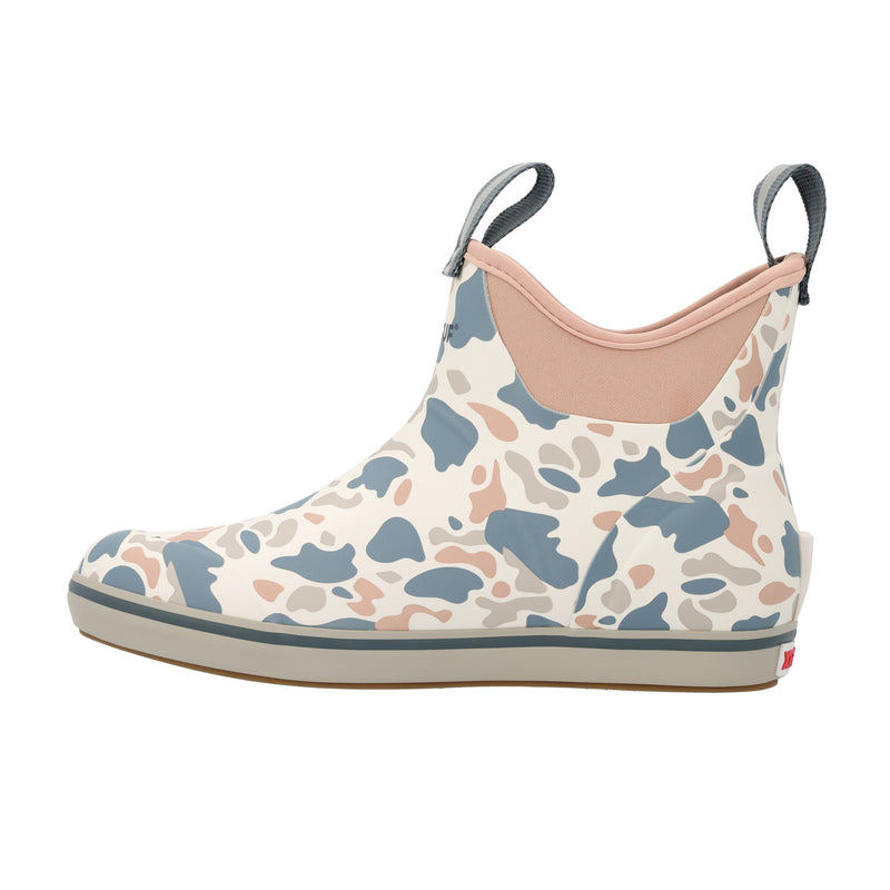 Xtratuf Womens Ivory Duck Camo 6In Ankle Deck Boot