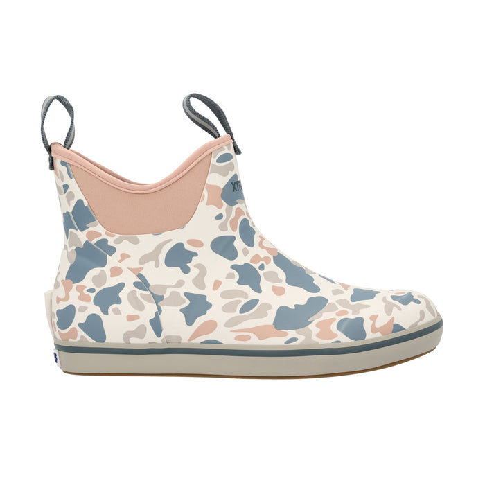Xtratuf Womens Ivory Duck Camo 6In Ankle Deck Boot