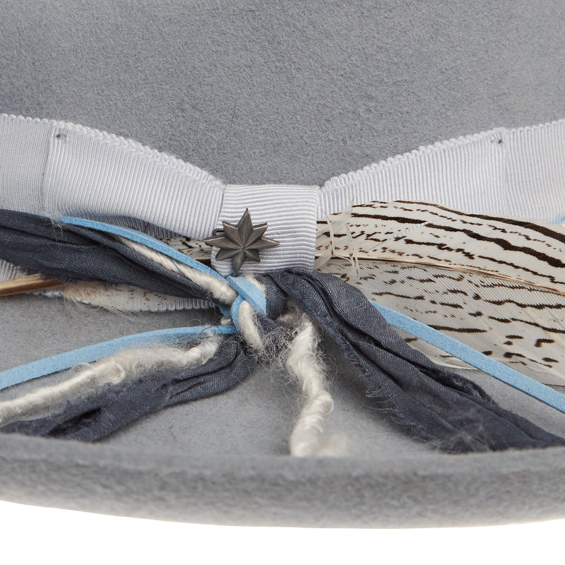 Stetson Hats Light Grey Oceanus 4in Brim Fashion Hat