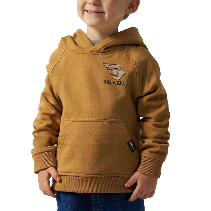 Burlebo Boy's Light Brown Dog Fleece Hoodie