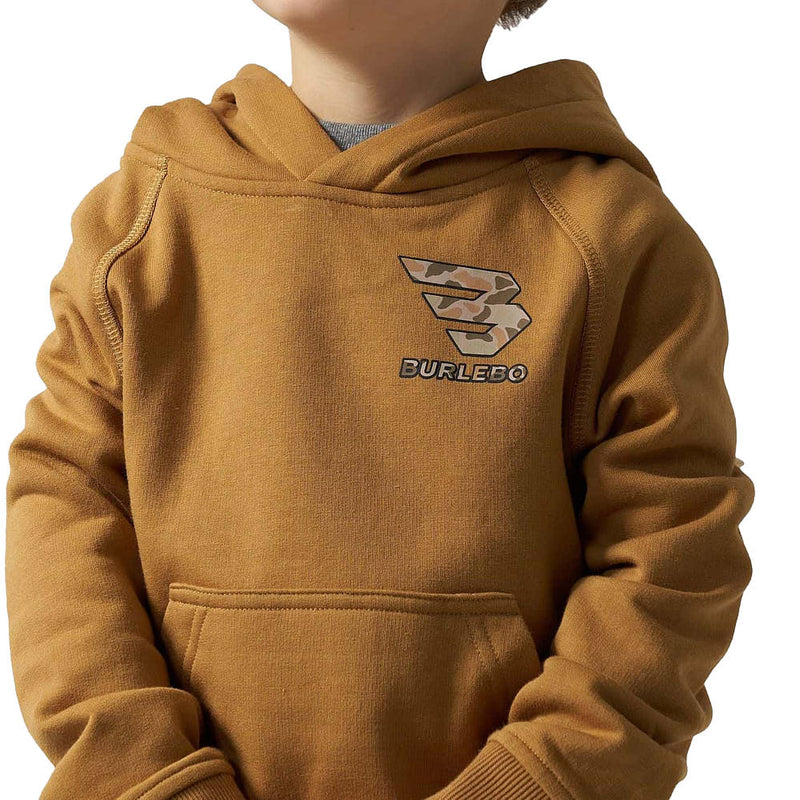 Burlebo Boy's Light Brown Dog Fleece Hoodie