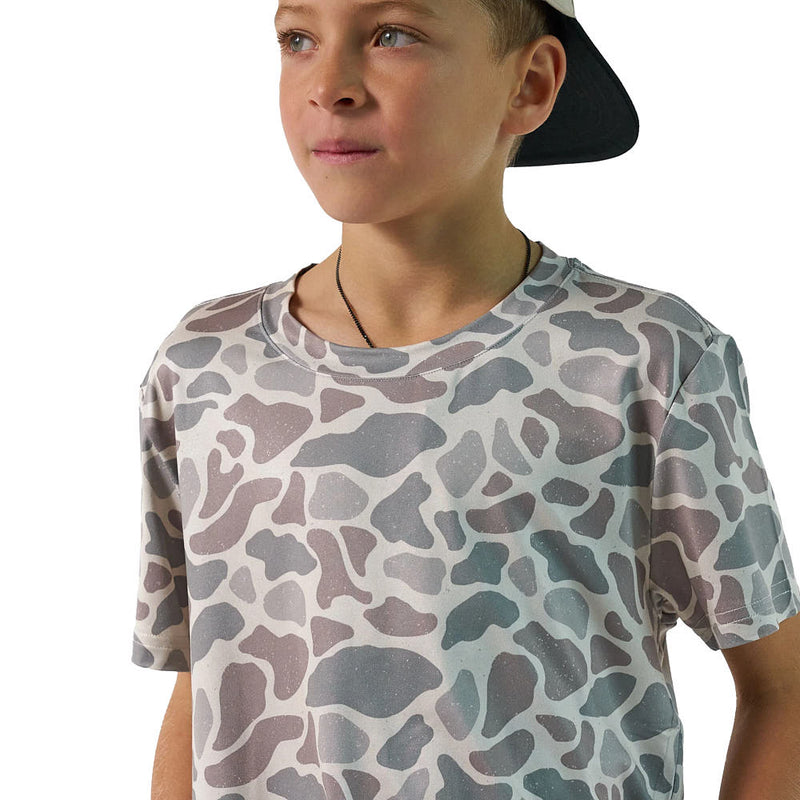 Burlebo Boy's Classic Deer Camo Go To Tee Shirt