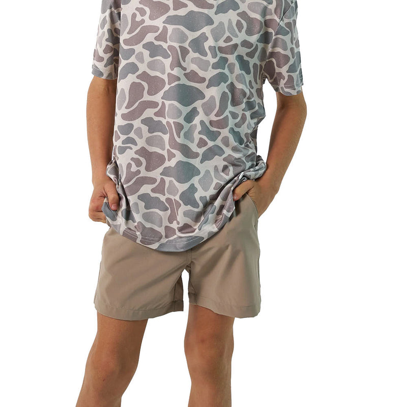 Burlebo Boy's Classic Deer Camo Go To Tee Shirt