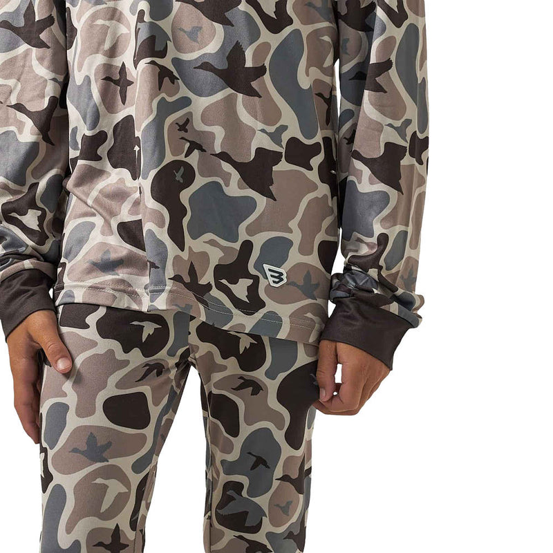 Burlebo Boy's Mallard Mayhem Camo PJ Set