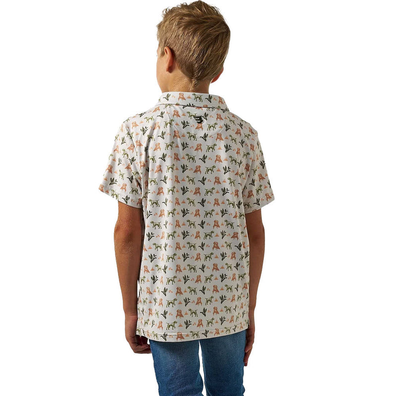Burlebo Boy's Mallard Duck Dog Performance Polo